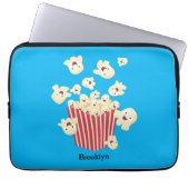Niedlicher lustiger Popcorn-Cartoon Laptopschutzhülle (Vorderseite)