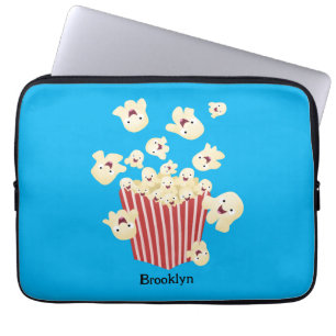 Niedlicher lustiger Popcorn-Cartoon Laptopschutzhülle