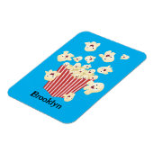 Niedlicher lustiger Popcorn-Cartoon Magnet (Linke Seite)