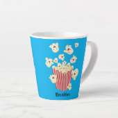 Niedlicher lustiger Popcorn-Cartoon Milchtasse (Rechte Ecke)