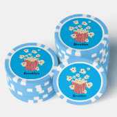 Niedlicher lustiger Popcorn-Cartoon Pokerchips (Stapel)