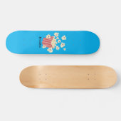 Niedlicher lustiger Popcorn-Cartoon Skateboard (Horizontal)