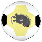 Niedlicher, lustiger Porcuppspiel Banjo Cartoon Fußball (Gedreht)