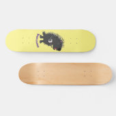 Niedlicher, lustiger Porcuppspiel Banjo Cartoon Skateboard (Horizontal)