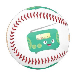 Niedlicher, lustiger Retro-Cartoon Baseball