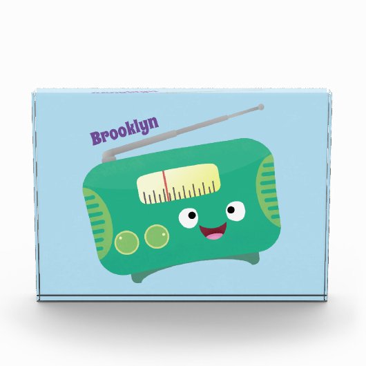 Niedlicher, lustiger Retro-Cartoon Fotoblock (Vorderseite)