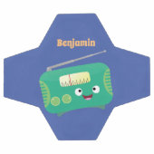 Niedlicher, lustiger Retro-Cartoon Fußball (Flach)