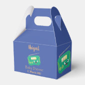 Niedlicher, lustiger Retro-Cartoon Geschenkschachtel (Rückseite)