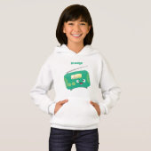 Niedlicher, lustiger Retro-Cartoon Hoodie (Vorne ganz)