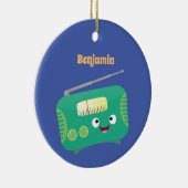 Niedlicher, lustiger Retro-Cartoon Keramik Ornament (Rechts)