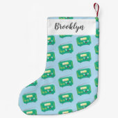 Niedlicher, lustiger Retro-Cartoon Kleiner Weihnachtsstrumpf (Rückseite)