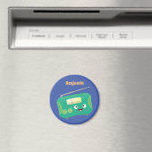 Niedlicher, lustiger Retro-Cartoon Magnet (In Situ (Geschirrspüler))