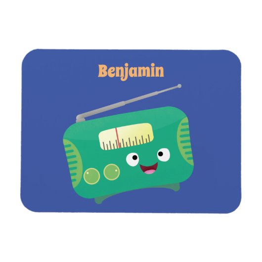 Niedlicher, lustiger Retro-Cartoon Magnet (Horizontal)