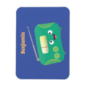 Niedlicher, lustiger Retro-Cartoon Magnet (Vertikal)