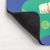 Niedlicher, lustiger Retro-Cartoon Mousepad (Ecke)