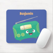 Niedlicher, lustiger Retro-Cartoon Mousepad (Mit Mouse)