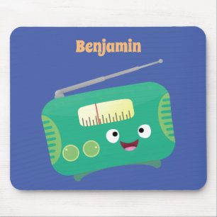 Niedlicher, lustiger Retro-Cartoon Mousepad