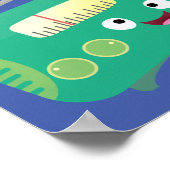 Niedlicher, lustiger Retro-Cartoon Poster (Ecke)