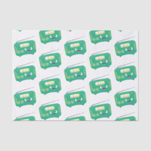 Niedlicher, lustiger Retro-Cartoon Seidenpapier