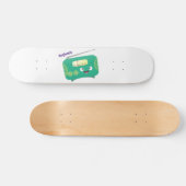 Niedlicher, lustiger Retro-Cartoon Skateboard (Horizontal)