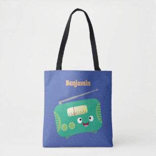 Niedlicher, lustiger Retro-Cartoon Tasche