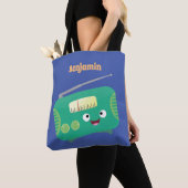 Niedlicher, lustiger Retro-Cartoon Tasche (Von Nahem)