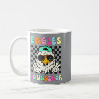 Niedlicher lustiger Schulberater Lächeln Gesicht A Kaffeetasse
