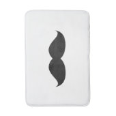 Niedlicher lustiger schwarzer Schnurrbart Badematte (Vorderseite Vertikal)