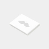 Niedlicher lustiger schwarzer Schnurrbart Post-it Klebezettel (angewinkelt)