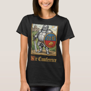 Niedlicher lustiger Sir Cumference mittelalterlich T-Shirt