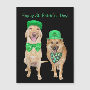 Niedlicher, lustiger St. Patrick's Day Irish Dogs  Magneteinladung