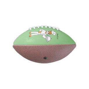 Niedlicher lustiger Tiger Koch Cartoon Illustratio Football