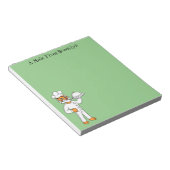 Niedlicher lustiger Tiger Koch Cartoon Illustratio Notizblock (angewinkelt)