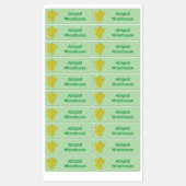 Niedlicher, lustiger Traubenhaufen Cartoon persona Etiketten (Blatt)