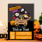 Niedlicher, lustiger Trick oder Treat Halloween Einladung