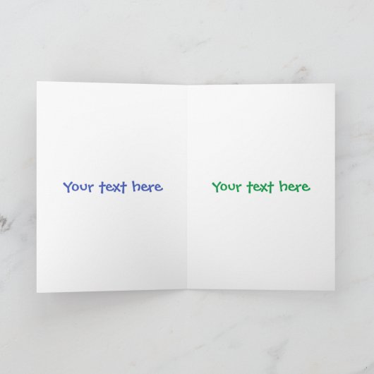 Niedlicher, lustiger und glücklicher Chameleon-Car Karte (Innenseite)