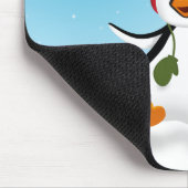 Niedlicher lustiger WinterPenguin Mousepad (Ecke)