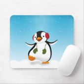 Niedlicher lustiger WinterPenguin Mousepad (Mit Mouse)