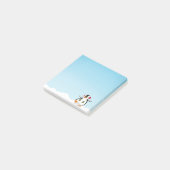 Niedlicher lustiger WinterPenguin Post-it Klebezettel (angewinkelt)