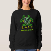 Niedlicher, lustiger Zombie-Abschlag Sweatshirt (Vorderseite)