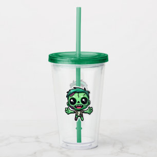 Niedlicher, lustiger Zombie Acryltrinkbecher