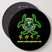 Niedlicher, lustiger Zombie Button (Vorne & Hinten)