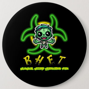 Niedlicher, lustiger Zombie Button