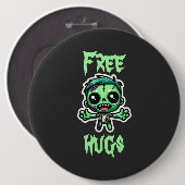 Niedlicher, lustiger Zombie Button (Vorne & Hinten)