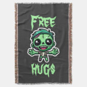 Niedlicher, lustiger Zombie Decke (Vorderseite Vertikal)