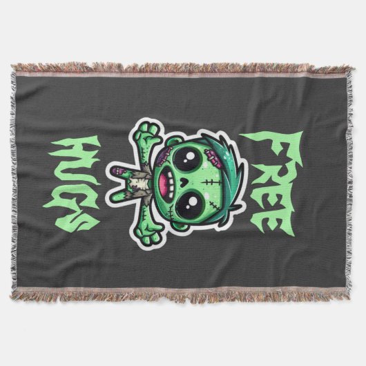 Niedlicher, lustiger Zombie Decke (Vorderseite)