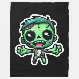 Niedlicher, lustiger Zombie Fleecedecke