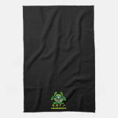 Niedlicher, lustiger Zombie Geschirrtuch (Vertikal)