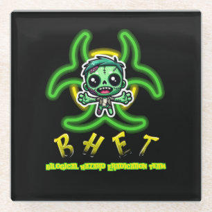 Niedlicher, lustiger Zombie Glasuntersetzer