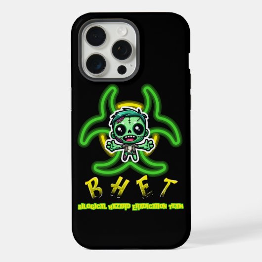 Niedlicher, lustiger Zombie iPhone Hülle (Rückseite)